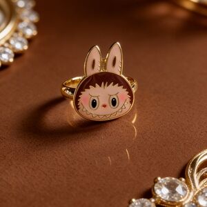 "Monster Energy" Labubu Classic Adjustable Ring